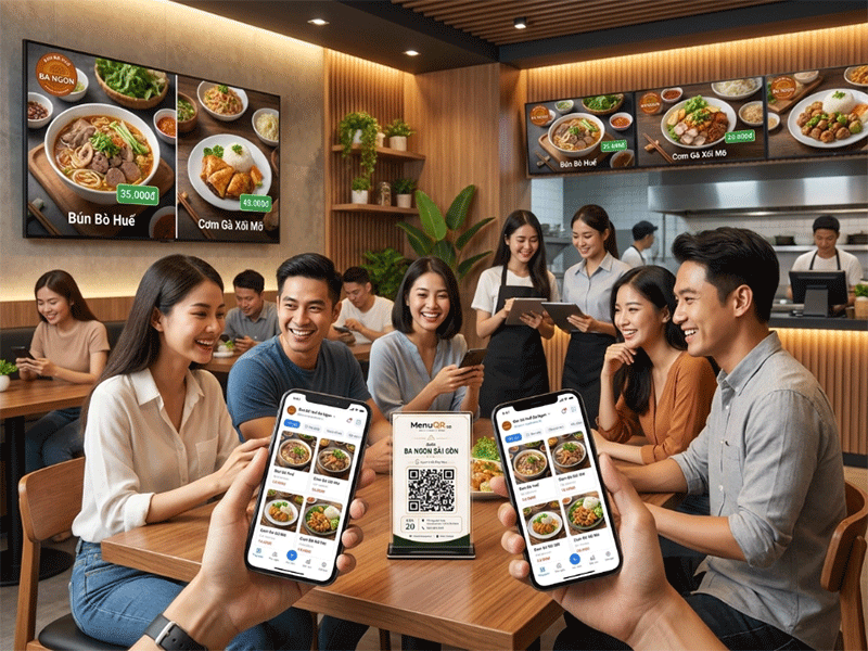 Màn hình Menu QR